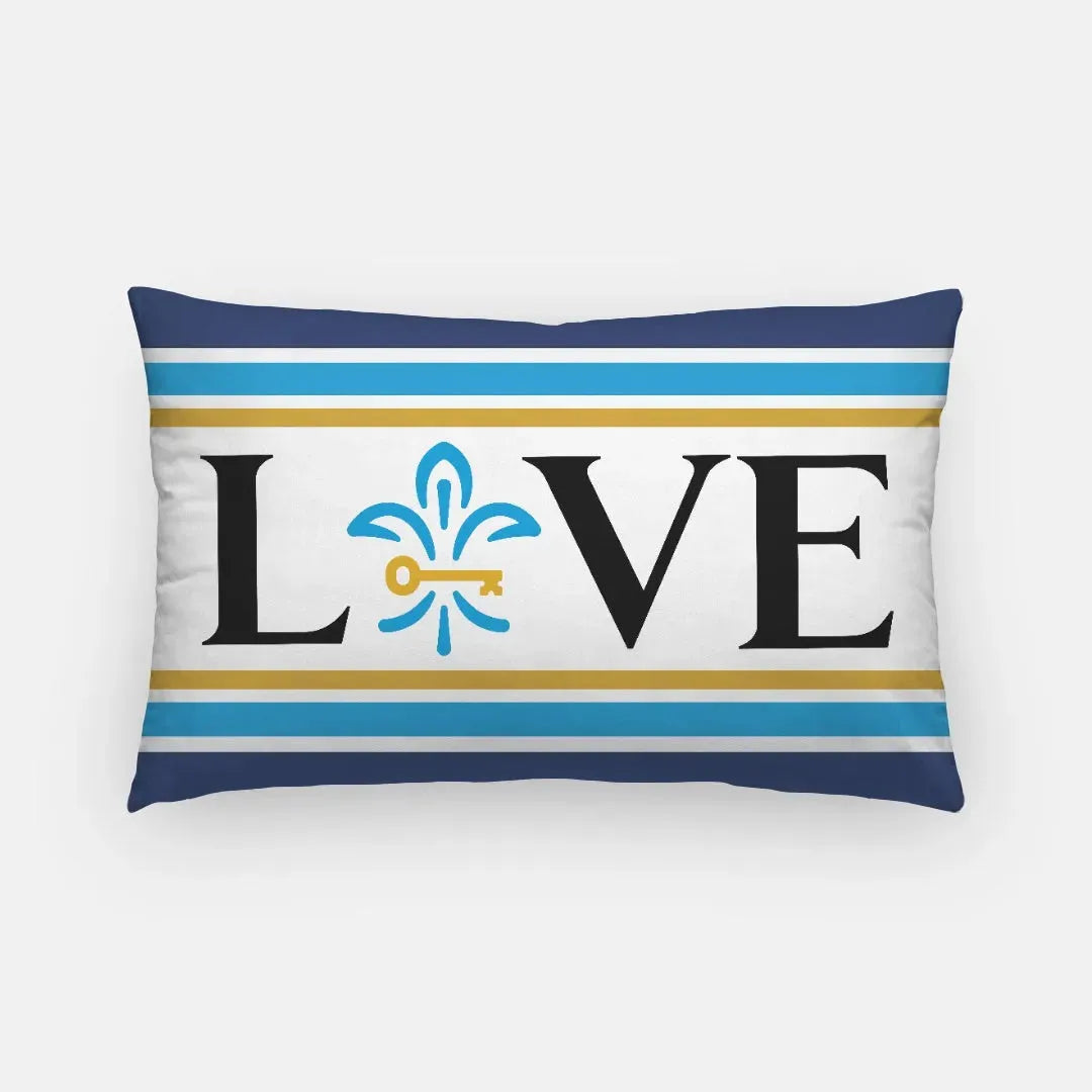 Kappa Kappa Gamma "LOVE" Striped Pillow Cover Pillow Covers