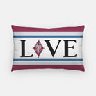 Pi Beta Phi Lumbar Throw Pillow Cover - LOVE Pillow Covers