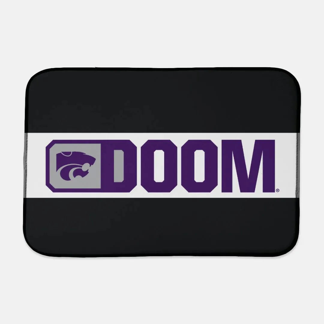 Kansas State University DOOM Dish Drying Mat Dish Mat
