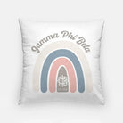 Gamma Phi Beta 18" Throw Pillow Cover - Rainbow Pillow Covers