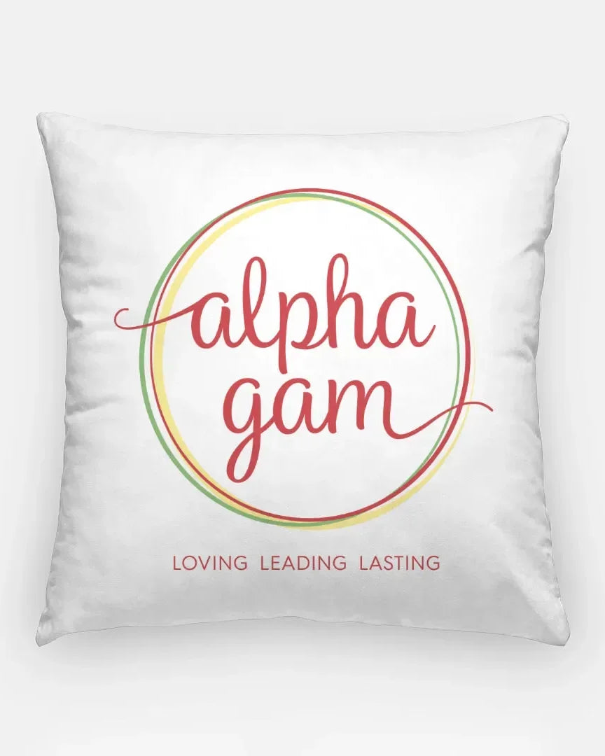 Alpha Gam 18" Throw Pillow Cover Pillow Covers