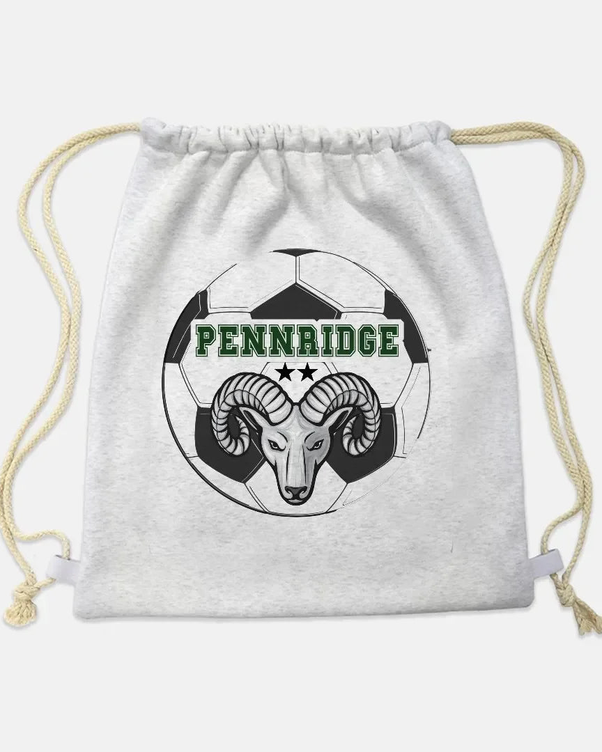 Pennridge Lady Rams Drawstring Sweatshirt Bag - Soccer Ball Backback