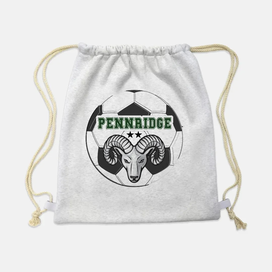 Pennridge Lady Rams Drawstring Sweatshirt Bag - Soccer Ball Backback