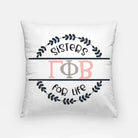 Gamma Phi Beta 18" Throw Pillow Cover - Sisters for Life Pillow Covers
