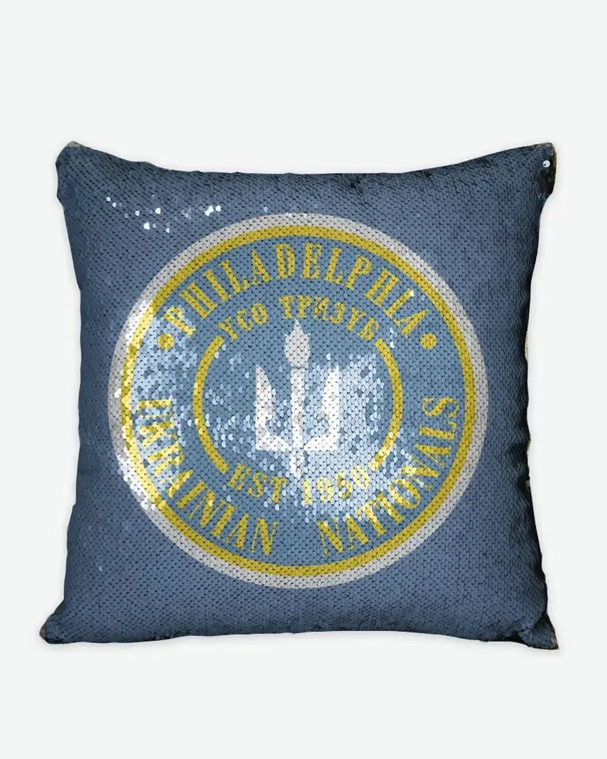 Ukrainian Nationals Sequin Pillow Cover Pillow Covers