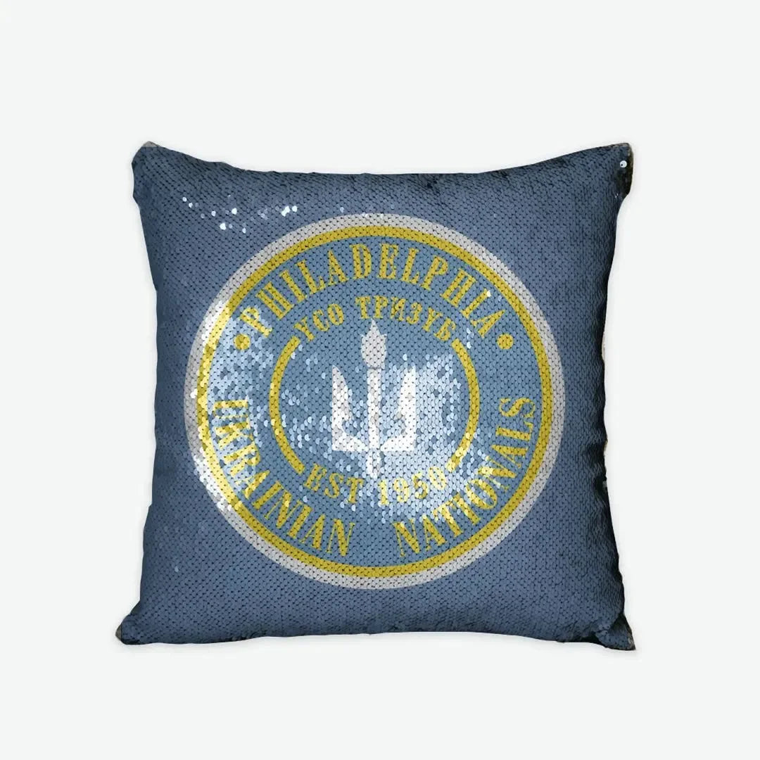 Ukrainian Nationals Sequin Pillow Cover Pillow Covers