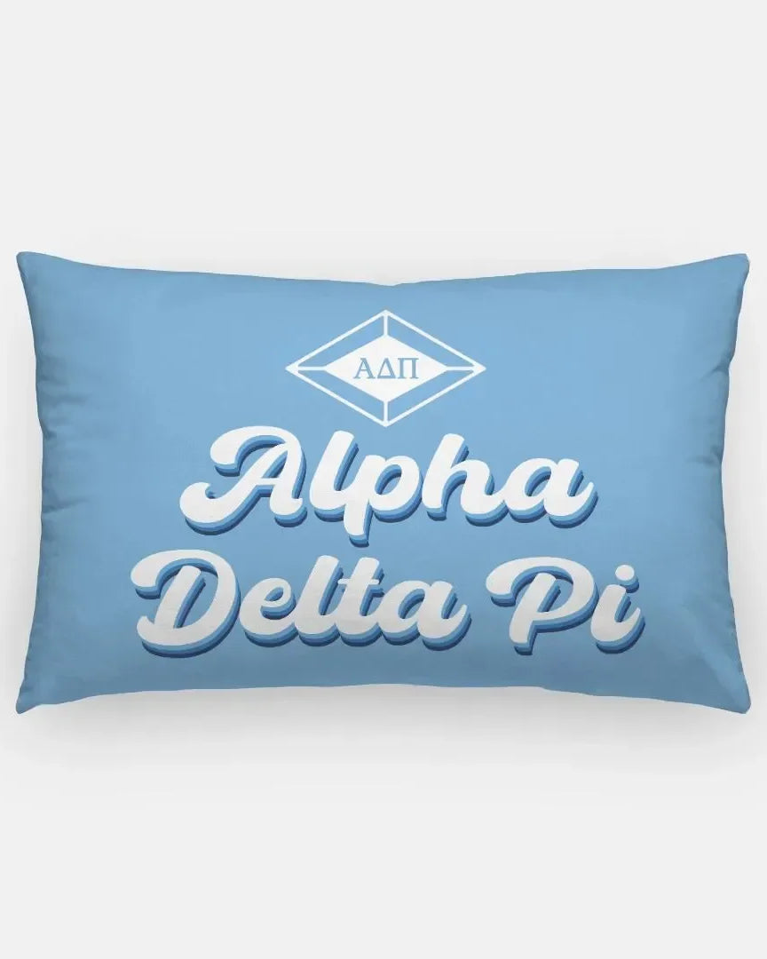 Alpha Delta Pi Lumbar Pillow Cover - Retro Pillow Covers