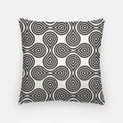 Black and White Swirl Throw Pillow Cover 18" Throw Pillows