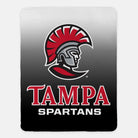 Tampa Spartans XL 60x80 Sherpa Blanket - Black Gradient Throw Blankets