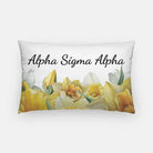Alpha Sigma Alpha Lumbar Throw Pillow Cover - Narcissus Pillow Covers
