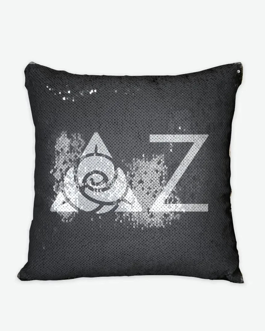 Delta Zeta Sequin Pillow Cover - Greek Letters Pillow Covers