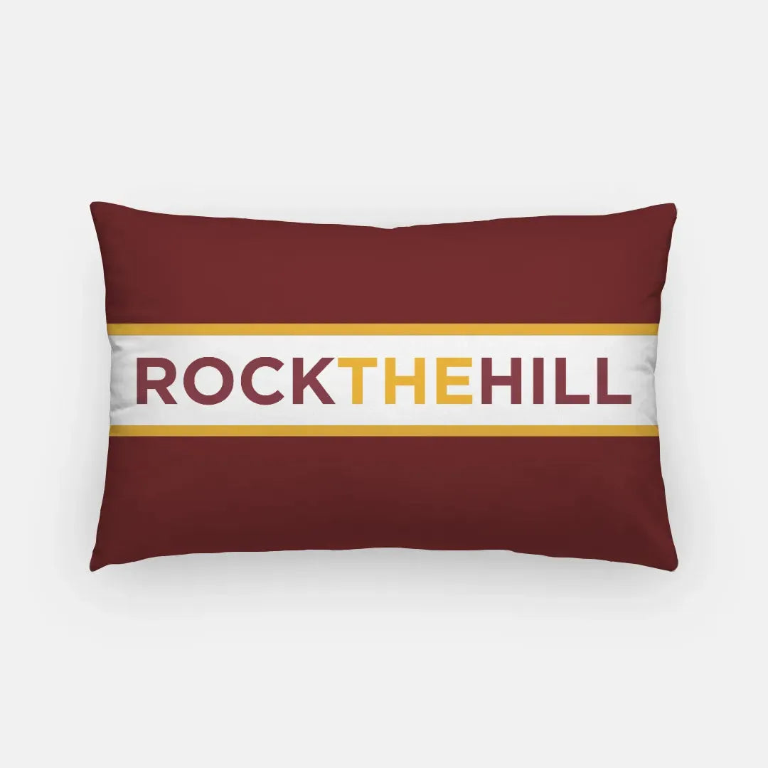 Winthrop University Lumbar Pillow Cover - Rock the Hill Pillow Covers