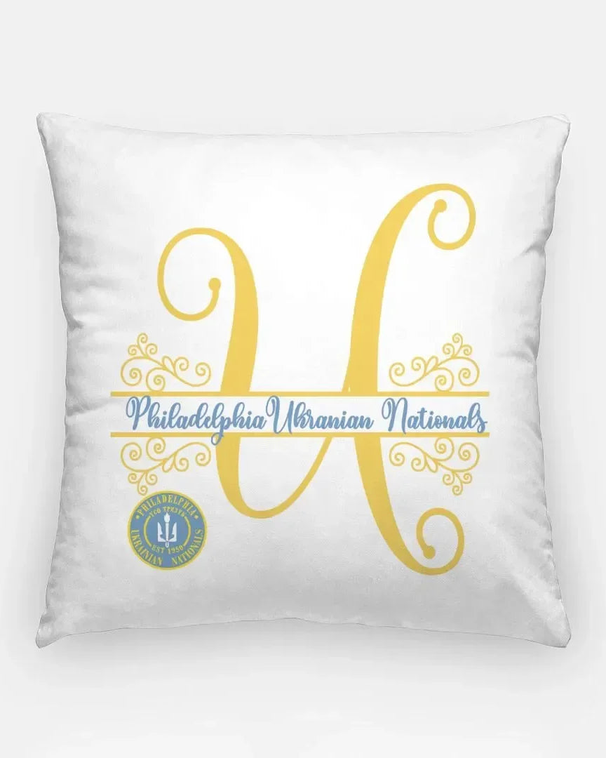 Ukrainian Nationals Monogram Pillow Cover 18" Pillow Covers