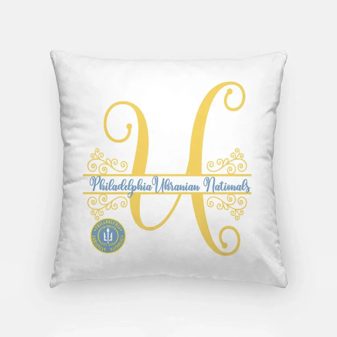 Ukrainian Nationals Monogram Pillow Cover 18" Pillow Covers