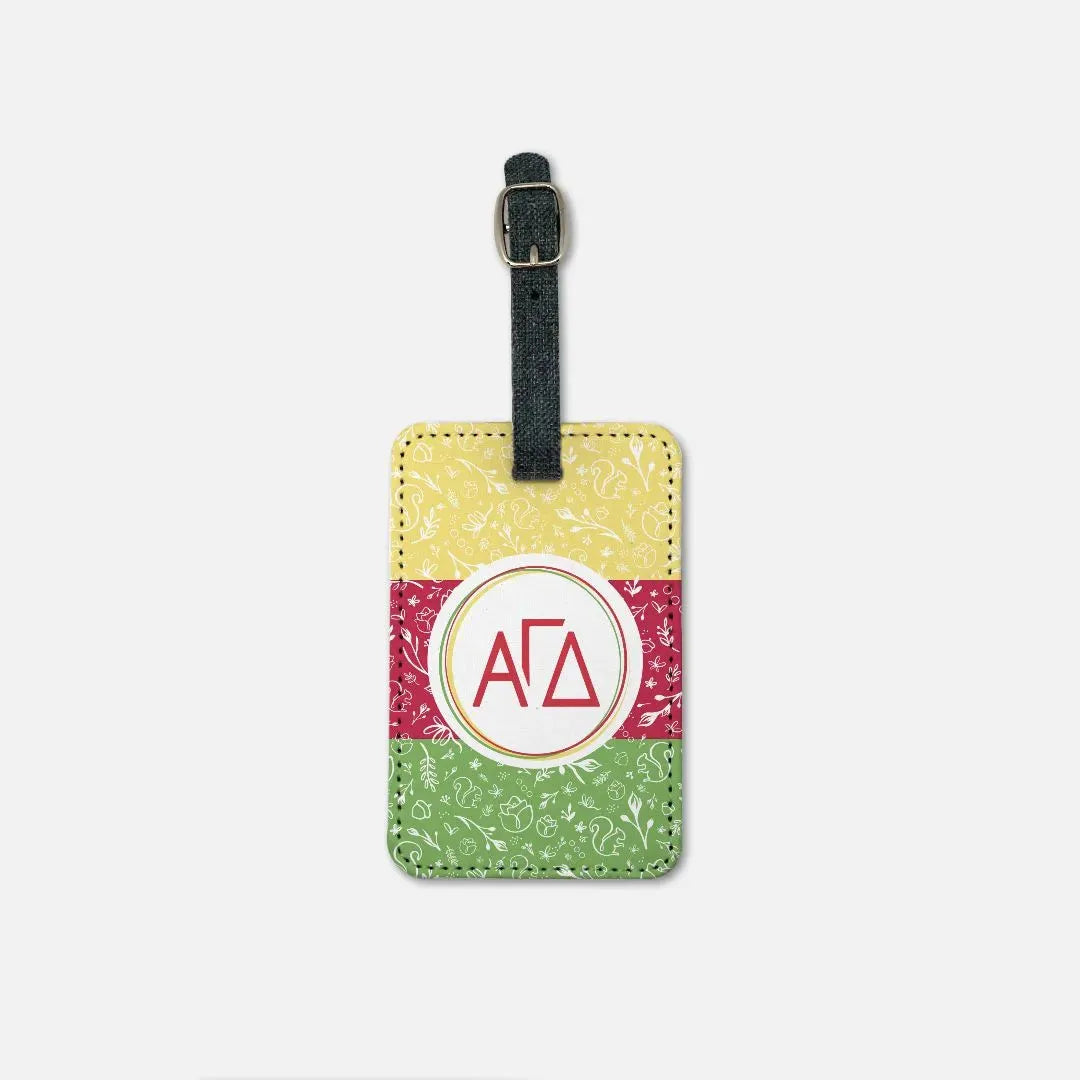 Alpha Gamma Delta (Set of 2) Luggage Tag - Greek Letters Luggage Tags