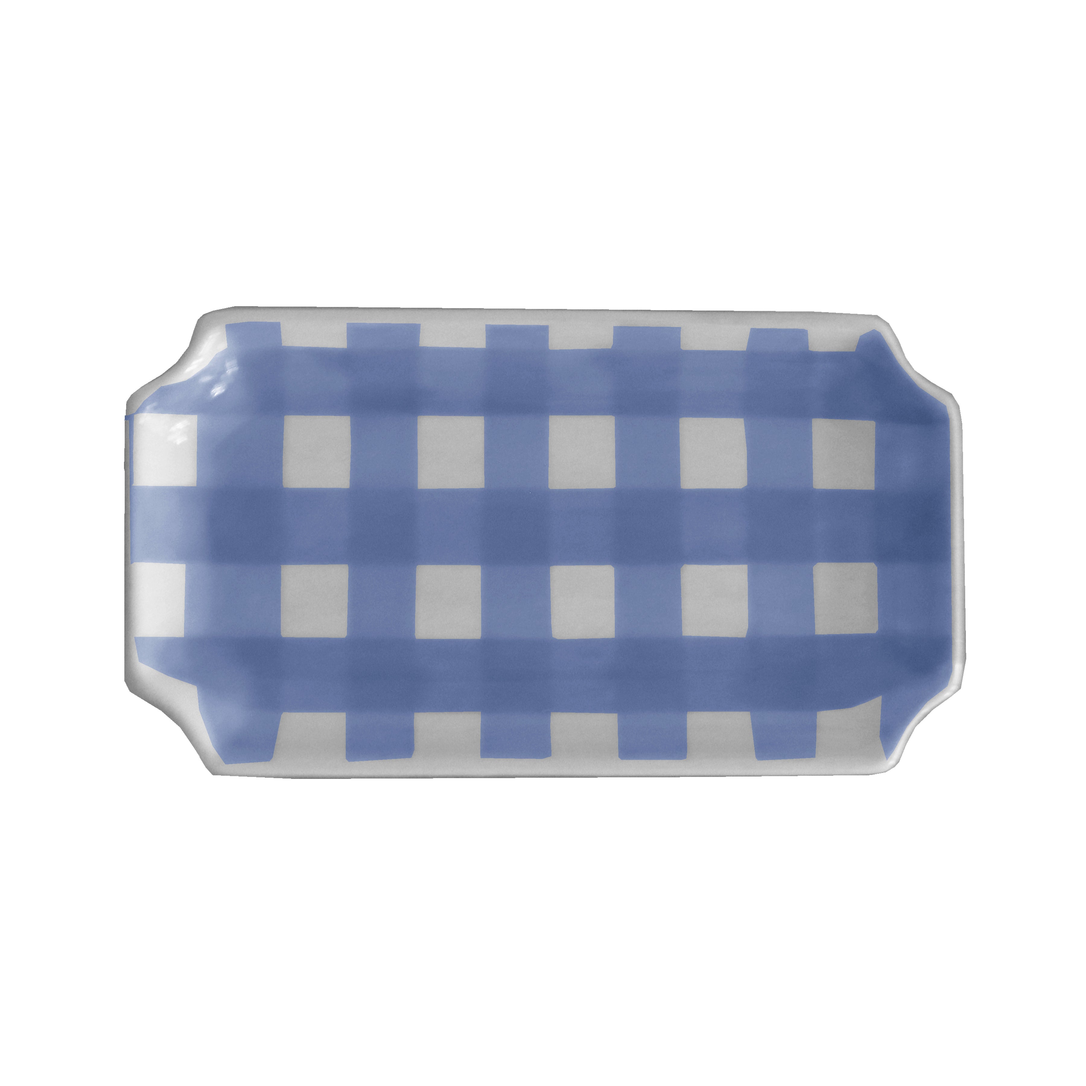 Pastel Gingham Decorative Tray – Dorm Room Accent | Preppy Dorm Decor | Campus Greek Fit