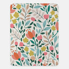 Flat Leaf Floral XL 60x80 Sherpa Blanket Melon Throw Blankets
