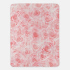 Personalized Pink Roses XL 60x80 Sherpa Blanket Classic Throw Blankets