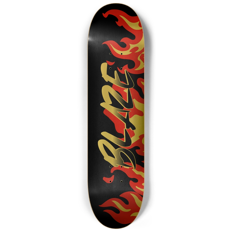 BLAZE Gold Skateboard Deck Skateboard