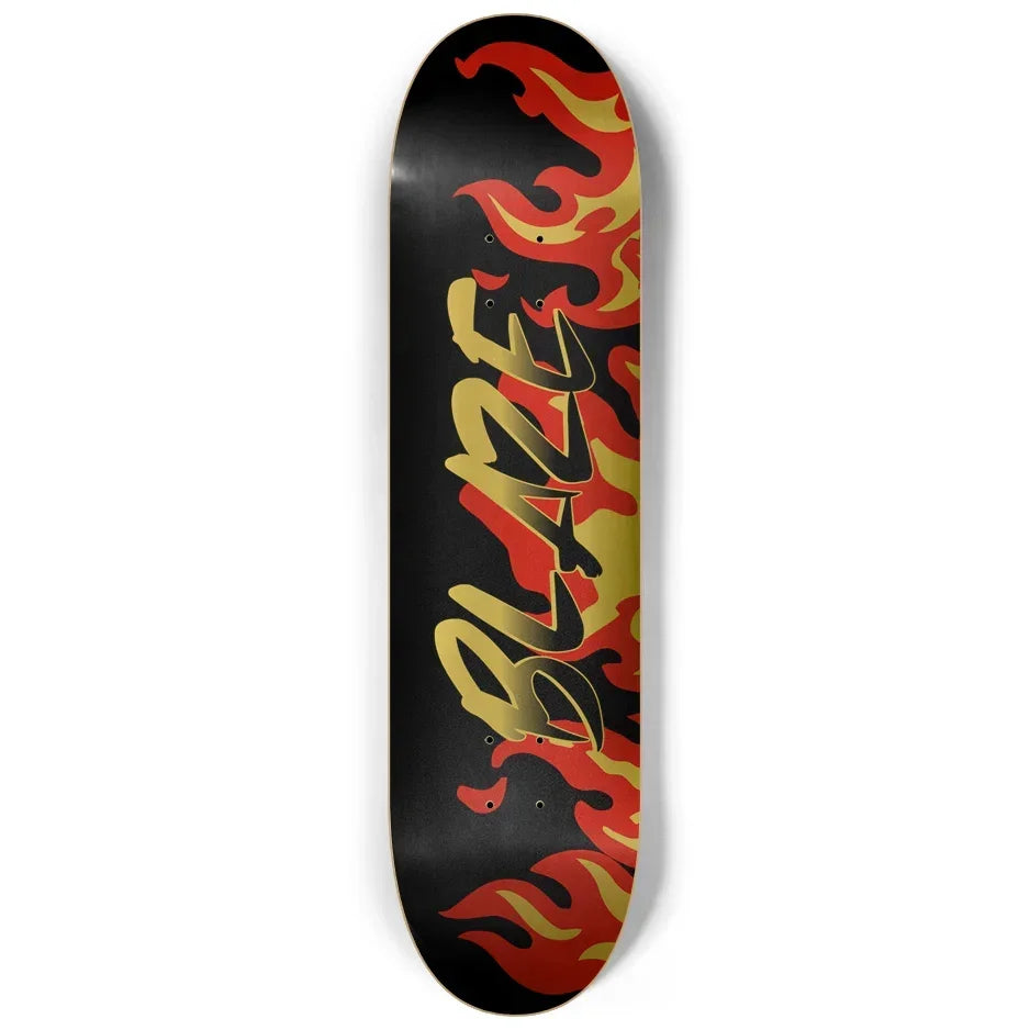 BLAZE Gold Skateboard Deck Skateboard