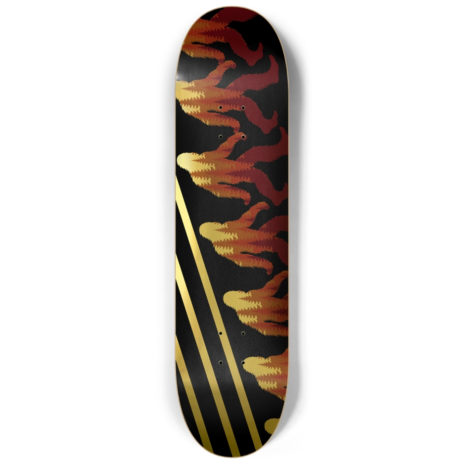Bigfoot Gold Base Skateboard Deck Skateboard
