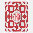 Alpha Chi Omega XL 60x80 Sherpa Throw Blanket Tribal Monogram Throw Blankets