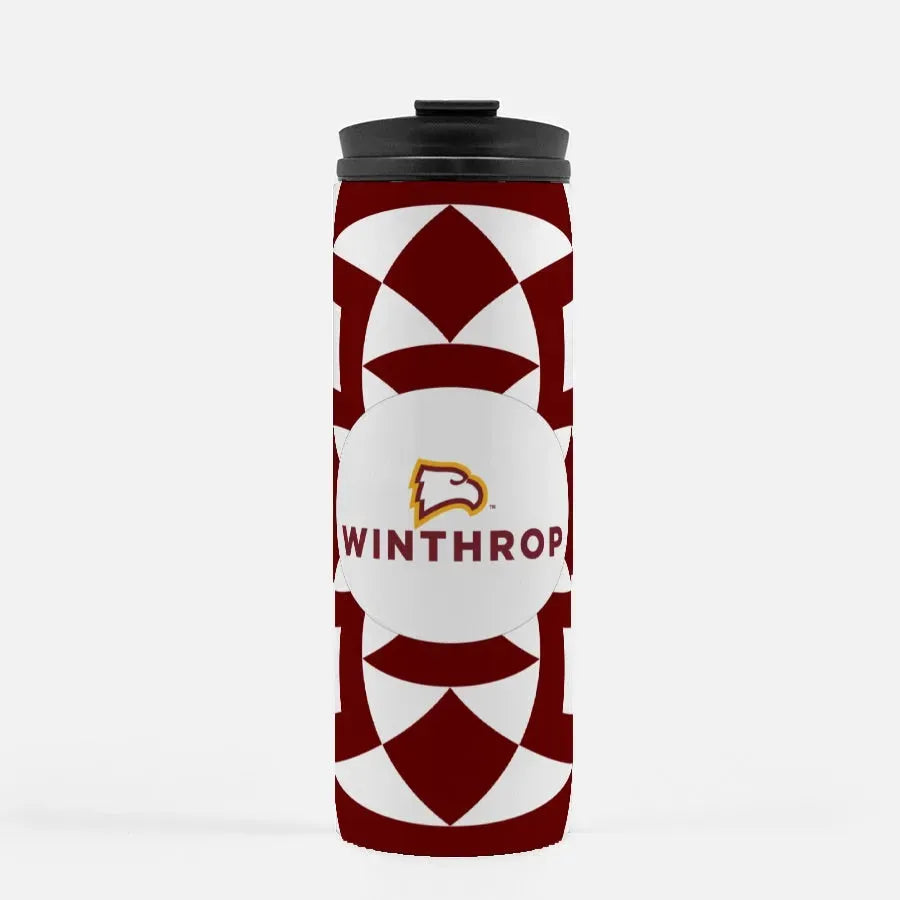 Winthrop University Garnet Tribal Thermal Tumbler 16 oz Drinkware