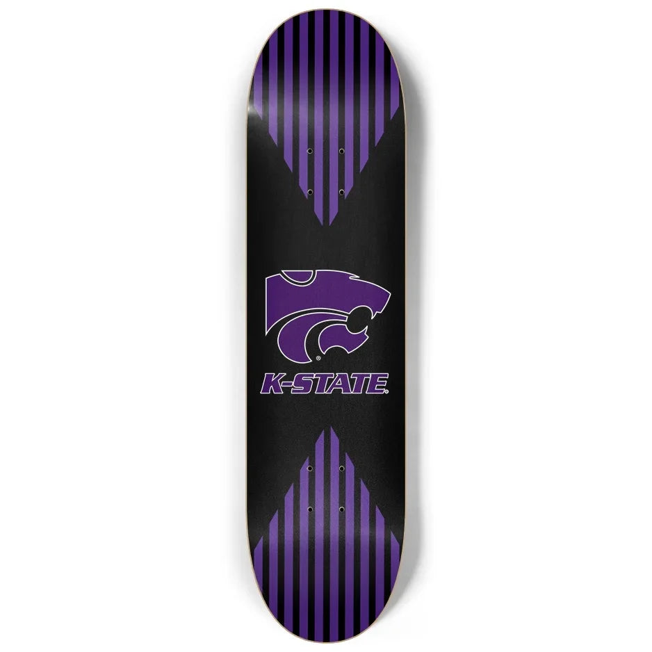 Kansas State University Geometric Skateboard Deck Skateboard