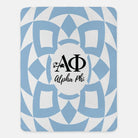 Alpha Phi XL 60x80 Blue Tribal Sherpa Blanket Blue Throw Blankets