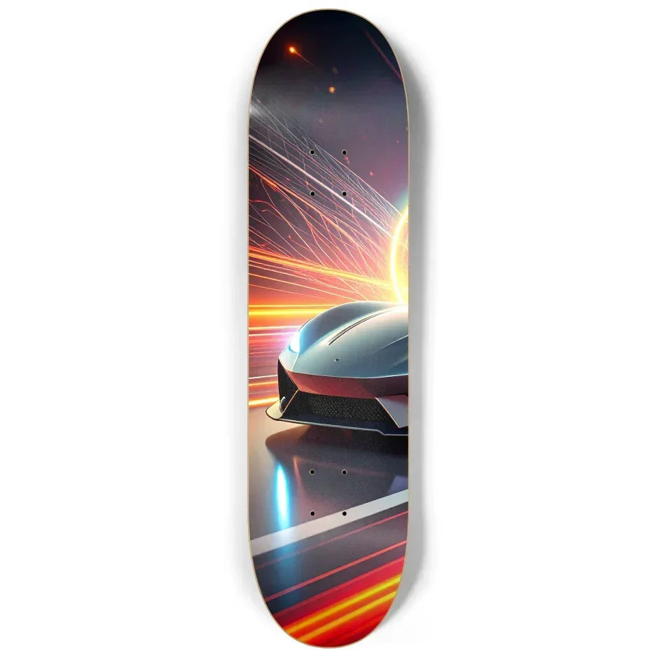 Sports Car Hyperwave 3-Panel Series Skateboard Deck Triptych Skateboard Deck