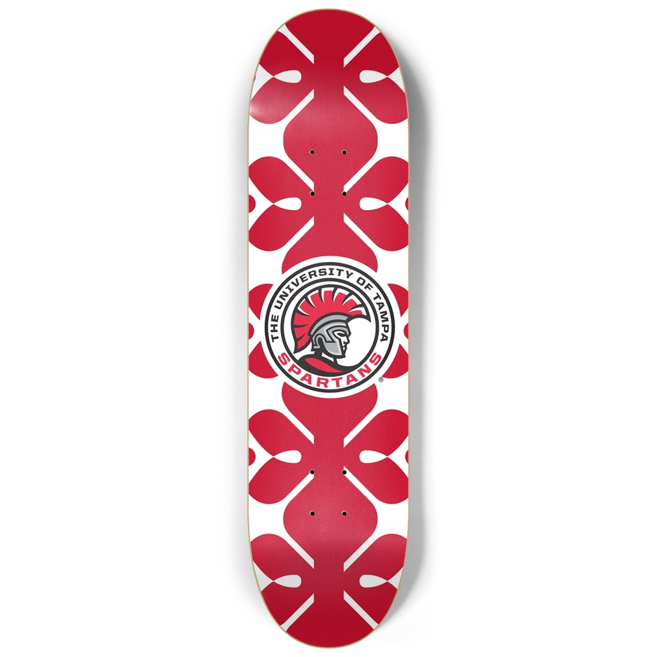 University of Tampa Retro Floral Skateboard Deck Skateboard