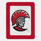University of Tampa XL 60x80 Sherpa Blanket - Spartan Red Band Throw Blankets