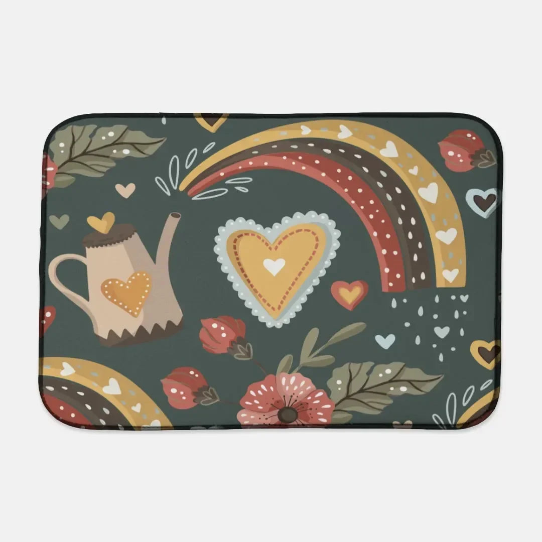 Folklore Garden Dish Mat Dish Mat