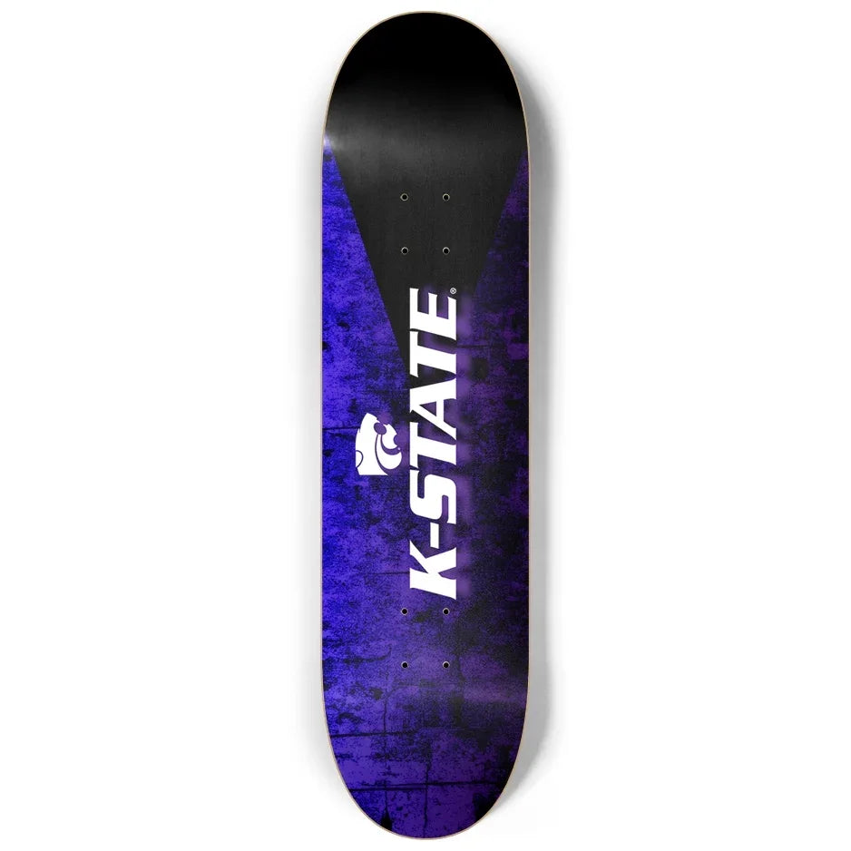 K-STATE Skateboard Deck - Grunge Gradient Skateboard