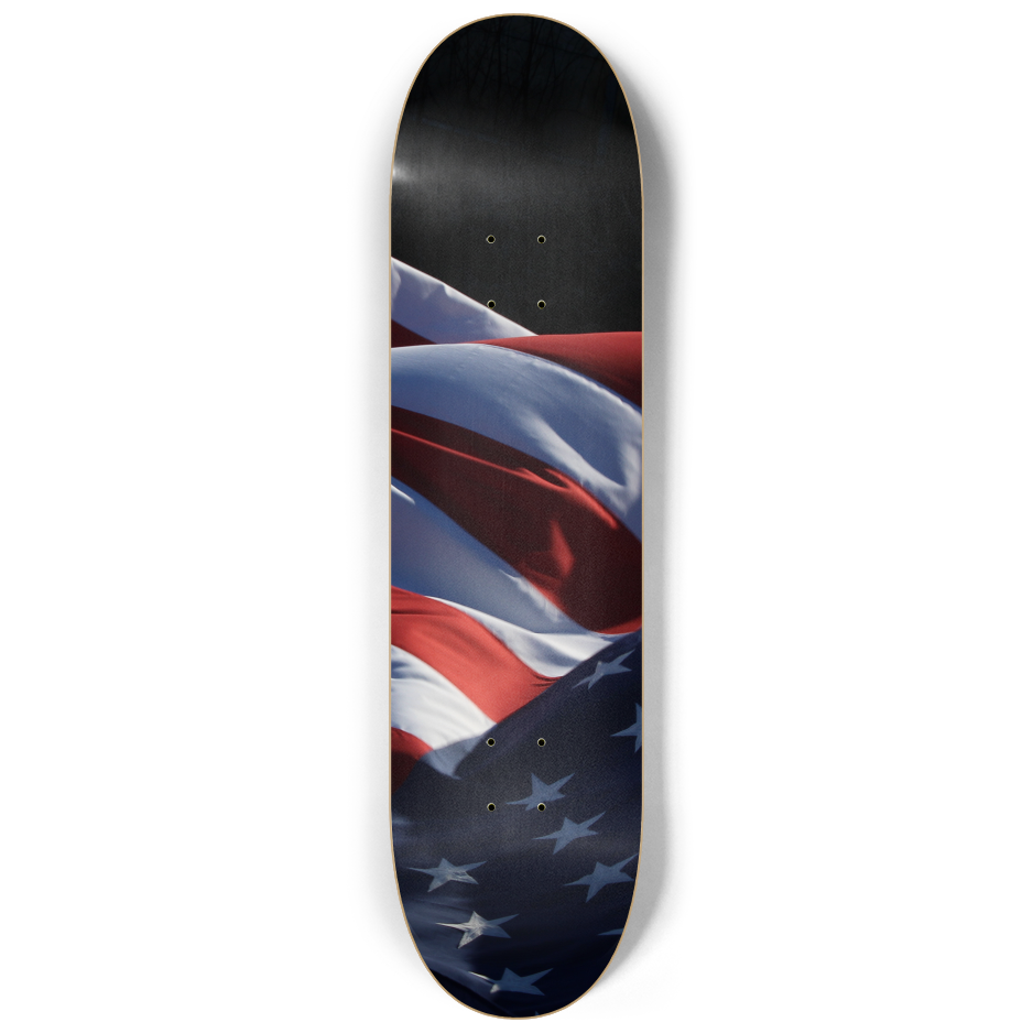 American Flag 3-Panel Series Triptych Skateboard Deck Skateboard Deck