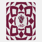 Alpha Phi XL 60x80 Sherpa Throw Blanket - Tribal Crest Throw Blankets