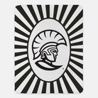 University of Tampa XL 60x80 Sherpa Blanket - Black Starburst Throw Blankets