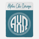 Alpha Chi Omega XL 60x80 Blanket Monogram Vega Band Throw Blankets
