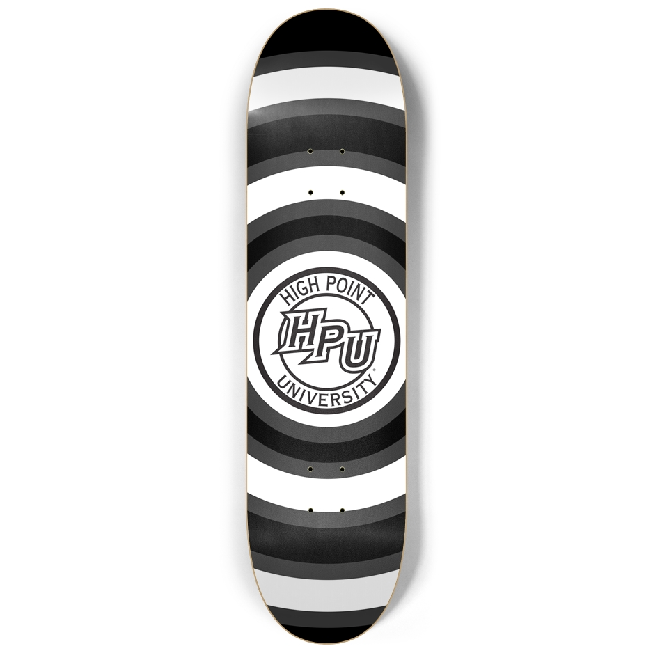High Point University Skateboard Deck - Rings Skateboard