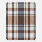 Brown Plaid Sherpa XL 60x80 Throw Blanket Throw Blankets