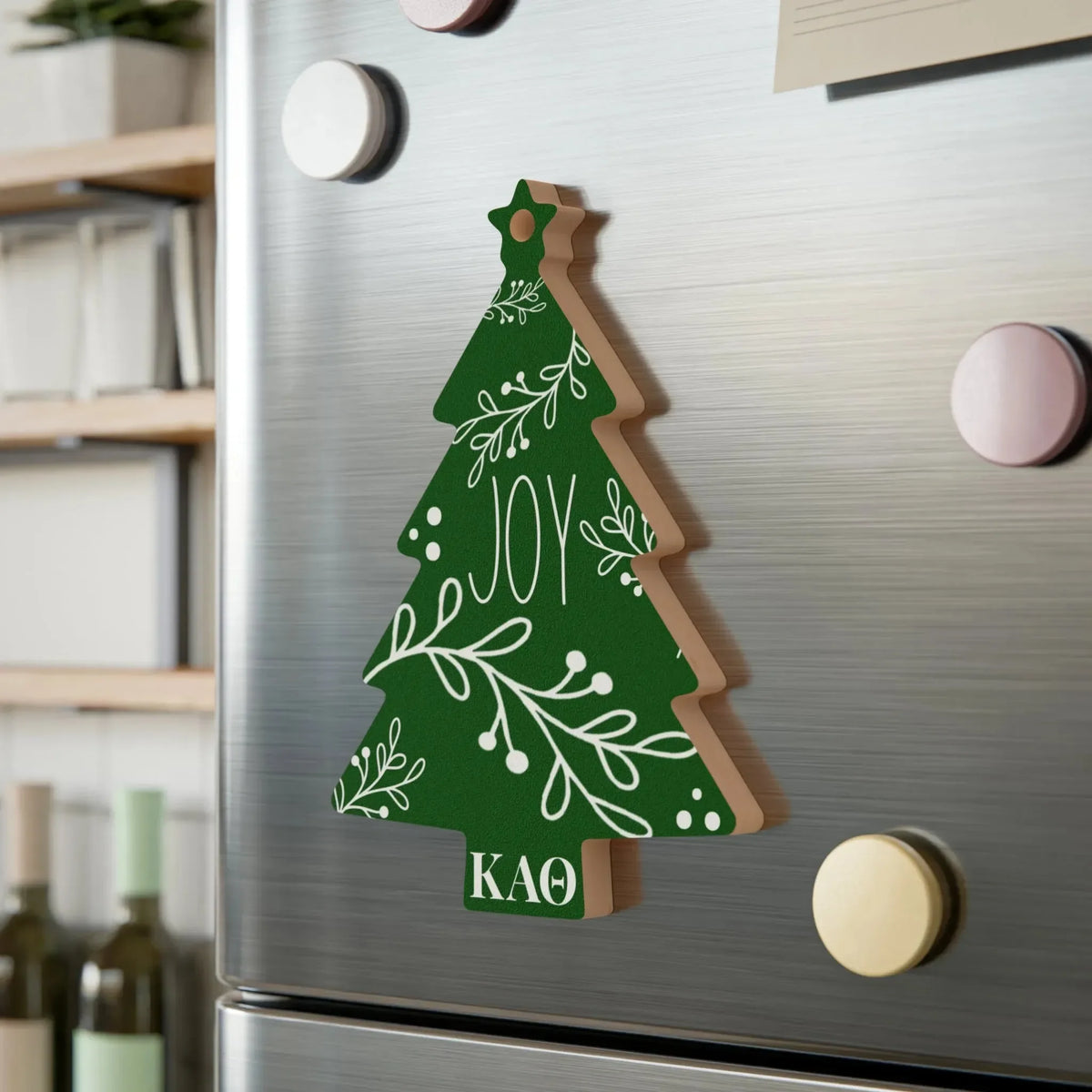 Kappa Alpha Theta Wood Christmas Ornaments / Magnets (Set of 3) Holiday Ornaments