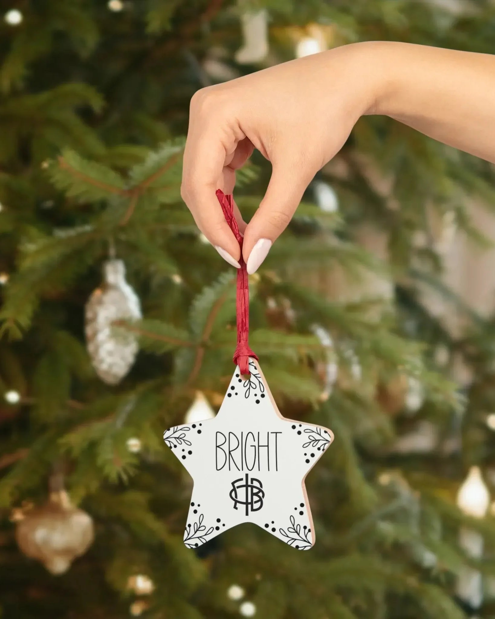 Gamma Phi Beta Wood Christmas Ornaments / Magnets (Set of 3) Ornaments and Accents
