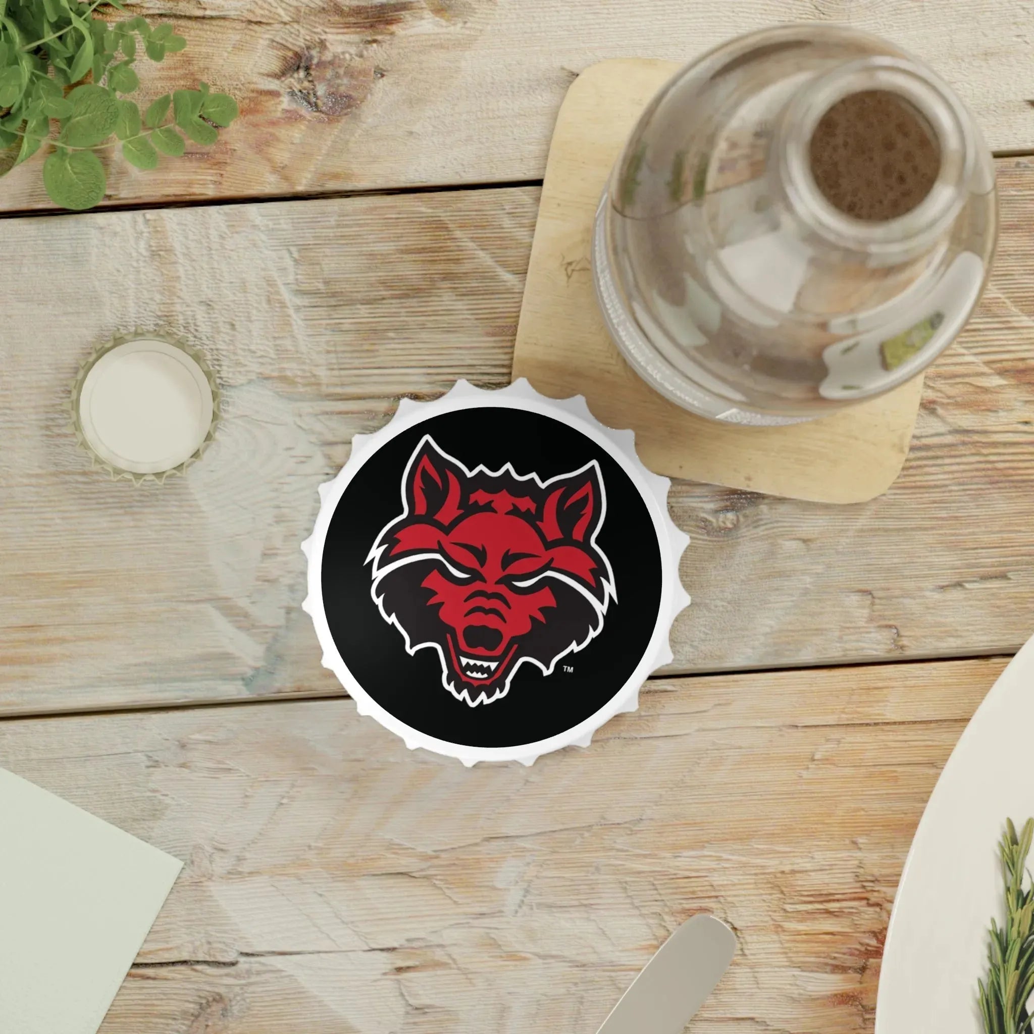 Arkansas State Magnetic Bottle Opener - Wolf Head Bottle Openers