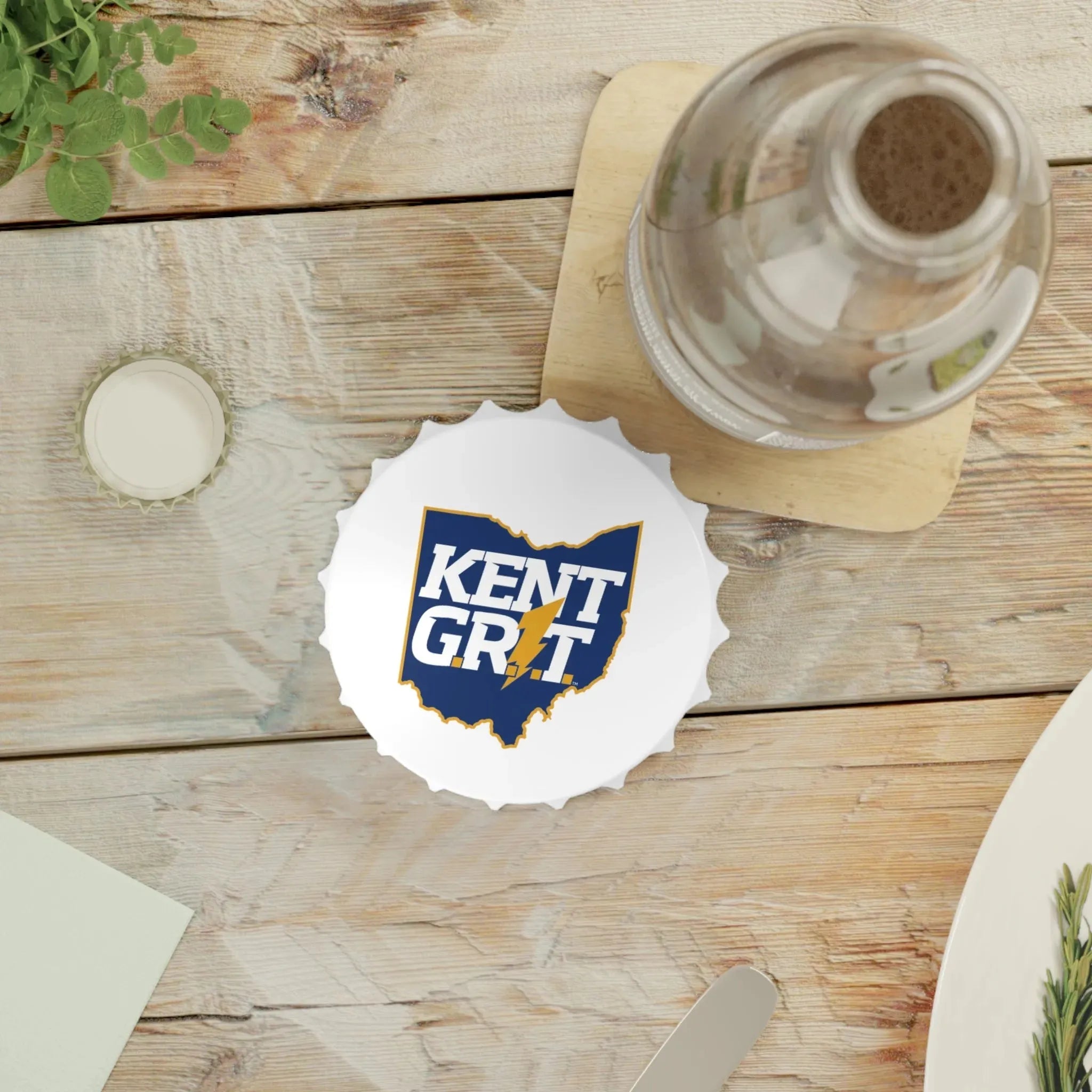 Kent State University Magnetic Bottle Opener - Kent Grit Bottle Openers