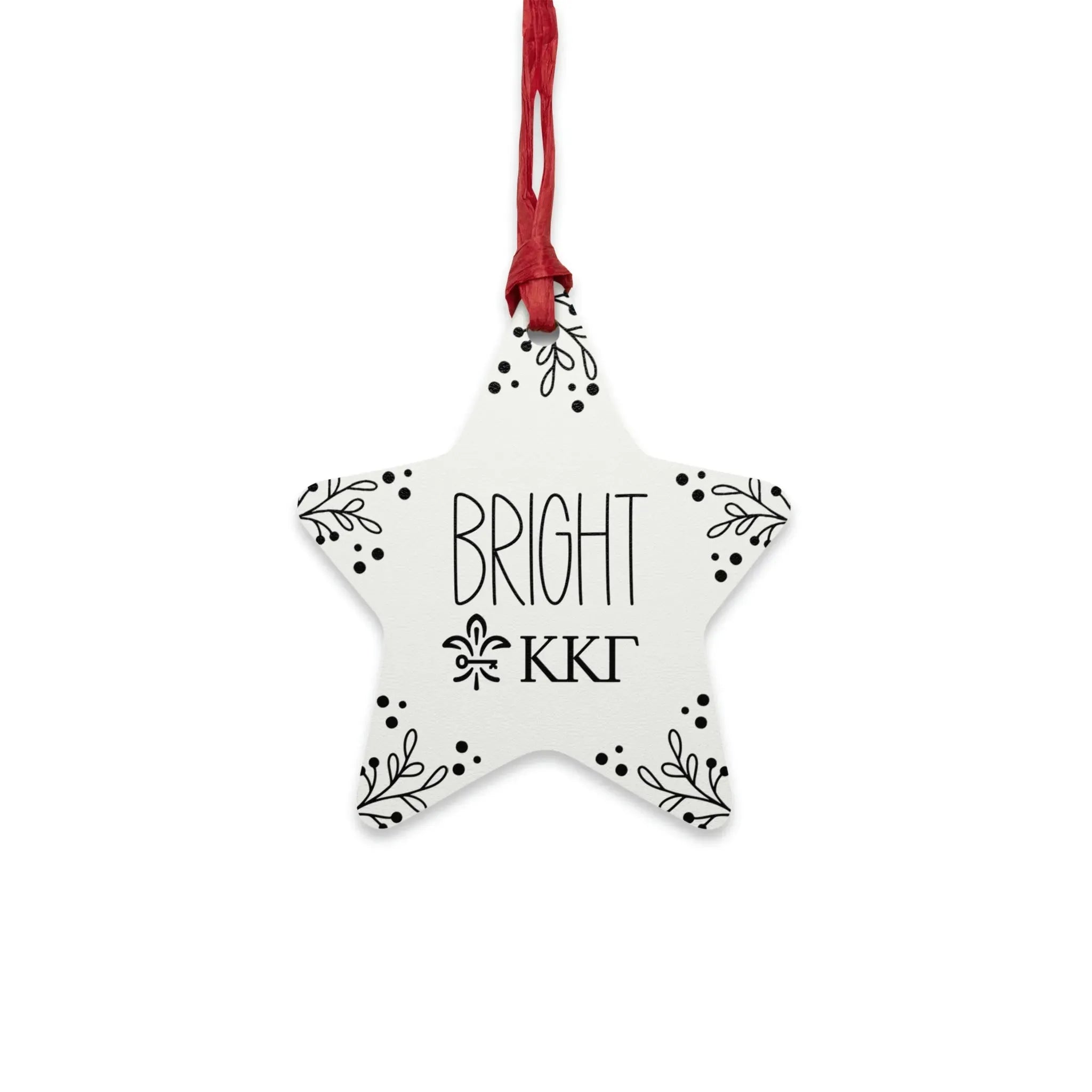 Kappa Kappa Gamma Wood Christmas Ornaments / Magnets (Set of 3) Holiday Ornaments