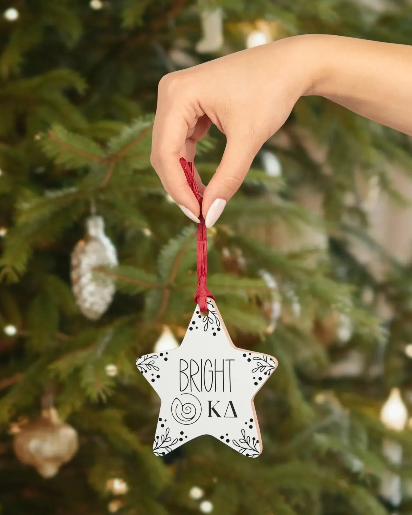 Kappa Delta Wood Christmas Ornaments / Magnets (Set of 3) Holiday Ornaments