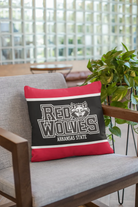Arkansas State 18" Red Wolves Black Stripe Pillow Cover Pillow Covers