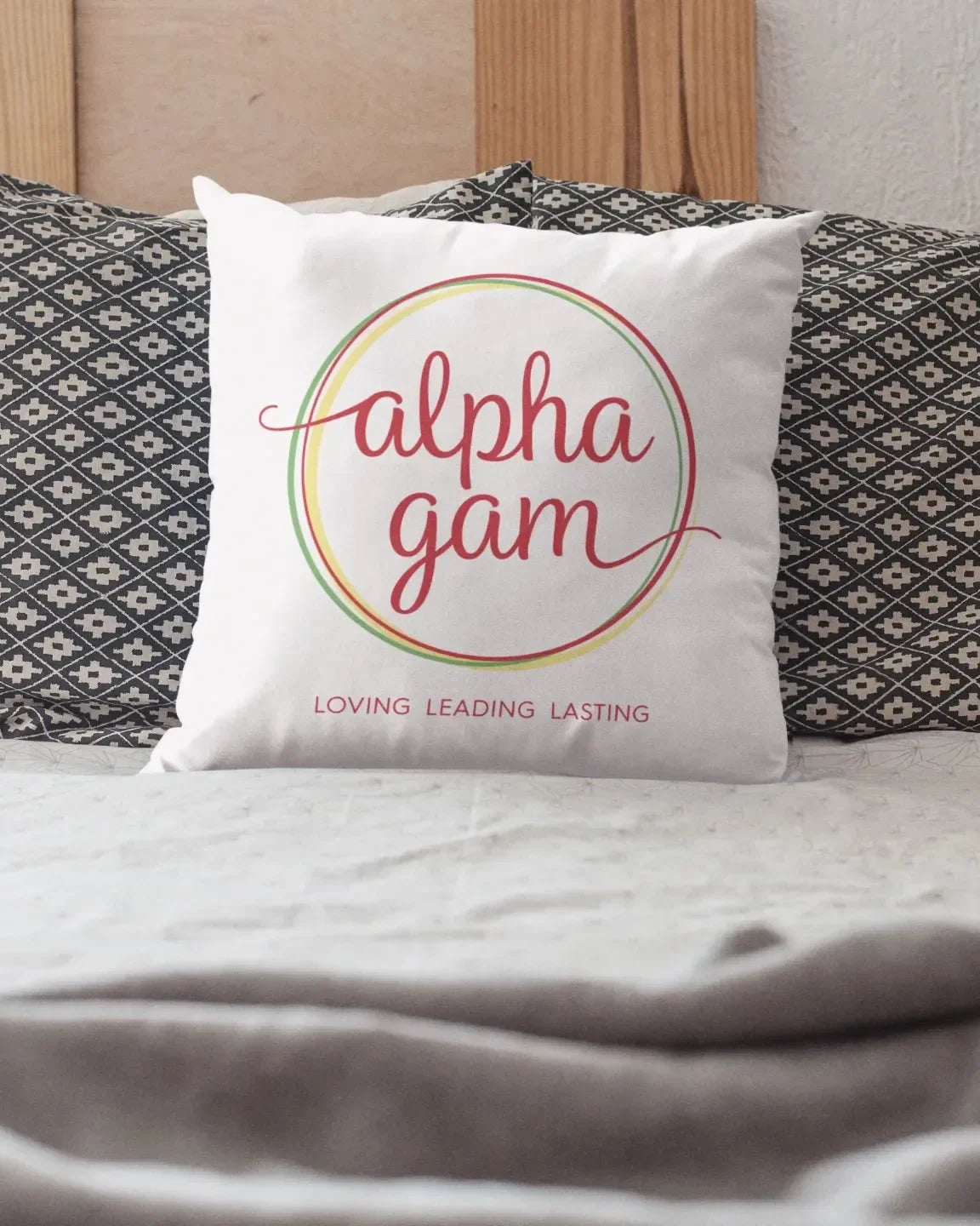 Alpha Gam 18" Throw Pillow Cover Pillow Covers