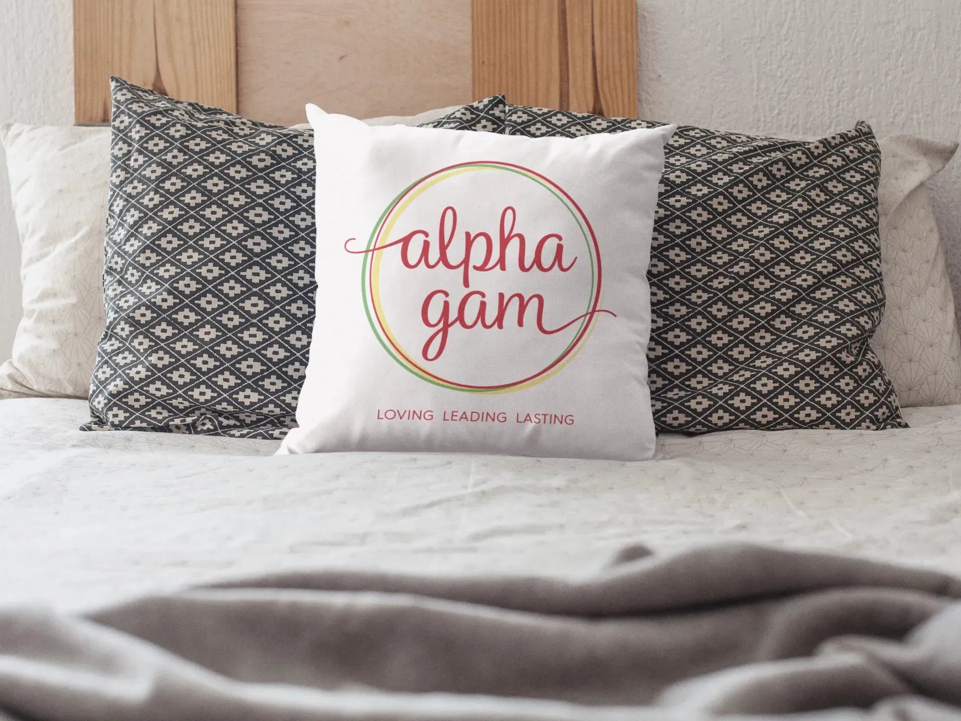 Alpha Gam 18" Throw Pillow Cover Pillow Covers
