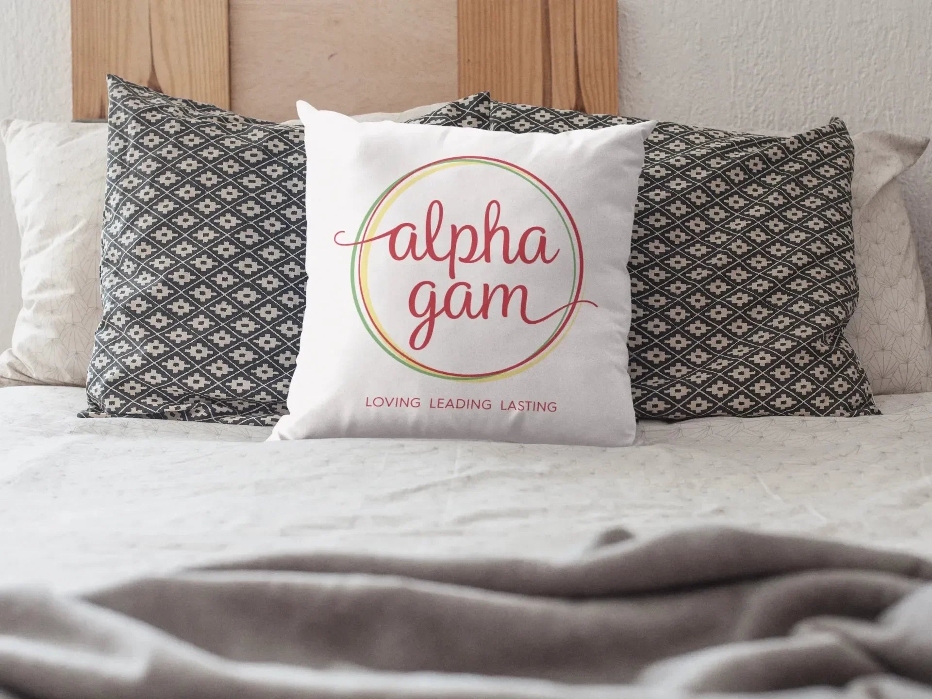 Alpha Gam 18" Throw Pillow Cover Pillow Covers
